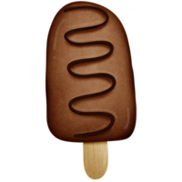 Chocolate ice cream isolated on transparent background png