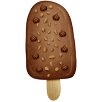 Chocolate ice cream isolated on transparent background png