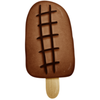 Chocolate ice cream isolated on transparent background png