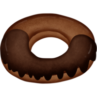 Chocolat Donut isolé sur transparent Contexte png