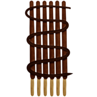 Chocolate sticks isolated on transparent background png