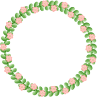 flores círculo isolado em transparente fundo png