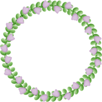 Flowers circle isolated on transparent background png