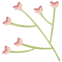 bloemen in de takken geïsoleerd Aan transparant achtergrond png