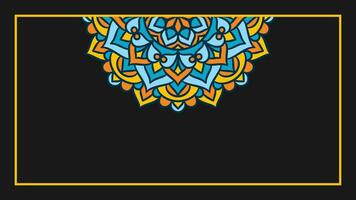 Mandala round ornament background template vector