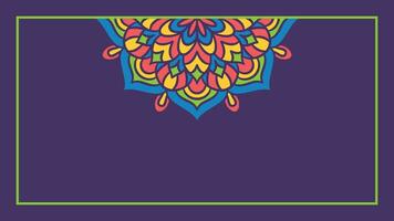 Mandala round ornament background template vector