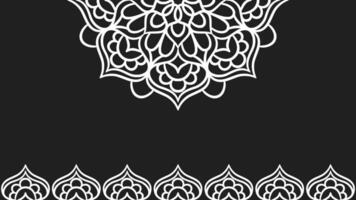 plantilla de fondo de ornamento redondo de mandala vector