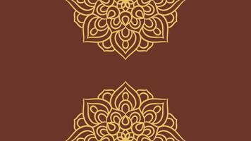 plantilla de fondo de ornamento redondo de mandala vector