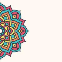 Mandala round ornament background template vector