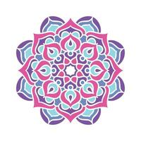 Ethnic Mandala Round Ornament Pattern With Colorful vector