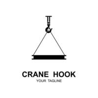 crane hook logo illustration design vector