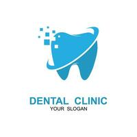 dental logo for dentist and dental clinic vector