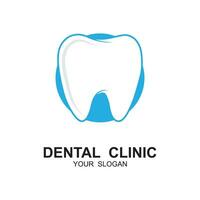 dental logo para dentista y dental clínica vector