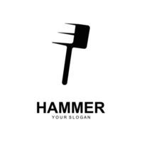 hammer logo vector illustration design