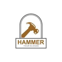 hammer logo vector illustration design