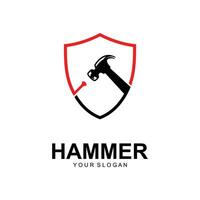 hammer logo vector illustration design