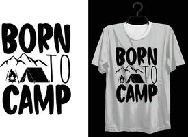 Camping T-shirt Design. Funny Gift Camping T-shirt Design For Camp Lovers. Typography, Custom, Vector t-shirt design. World All Camper T-shirt Design For Adventure