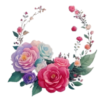 floral couronne bouquets Cadre png