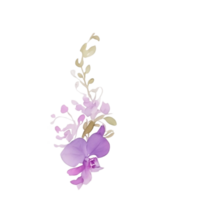 violet orchidée agrafe art png