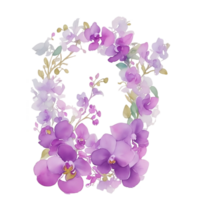 Violeta orquídea acortar Arte png