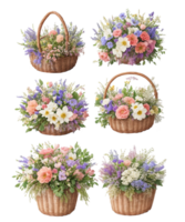 Flower basket clip art png