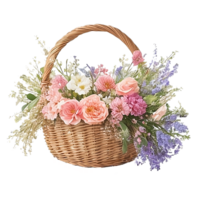 Flower basket clip art png