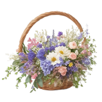 fleur panier agrafe art png