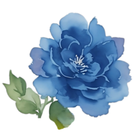 clipart de flor azul png