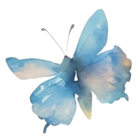 borboleta aguarela grampo carrinho ou adesivo png