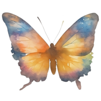 Butterfly watercolor clip cart or sticker png