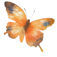 Butterfly watercolor clip cart or sticker png