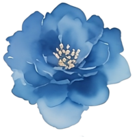 blauw bloem klem kunst png