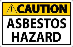 Asbestos Caution Signs Asbestos Hazard Area Authorized Personnel Only vector