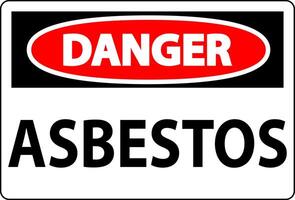 Asbestos Danger Signs Asbestos Hazard Area Authorized Personnel Only vector