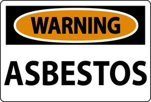 Asbestos Warning Signs Asbestos Hazard Area Authorized Personnel Only vector