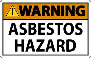 Asbestos Warning Signs Asbestos Hazard Area Authorized Personnel Only vector