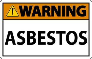 Asbestos Warning Signs Asbestos Hazard Area Authorized Personnel Only vector