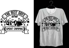 Camping T-shirt Design. Funny Gift Camping T-shirt Design For Camp Lovers. Typography, Custom, Vector t-shirt design. World All Camper T-shirt Design For Adventure.