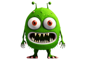 cute baby monster clipart png ai generative