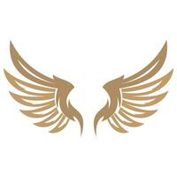 Bird wings illustration logo. vector