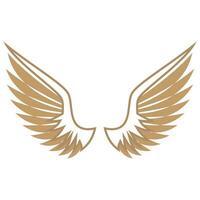 Bird wings illustration logo. vector