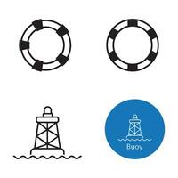 buoy icon vector