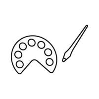 paint tray icon vector