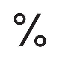 percent icon vector