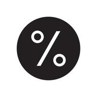 percent icon vector