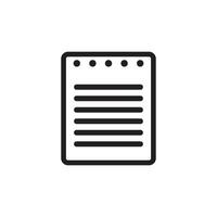 notepad icon vector