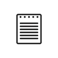 notepad icon vector