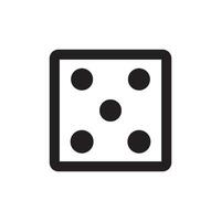 dice icon vector