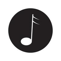 music note icon vector