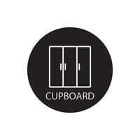 cupboard icon vector